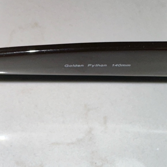 Nicole Miller Brown/Golden Python Sunglasses Medium face, Wayfarer, cat eye - Picture 4 of 6